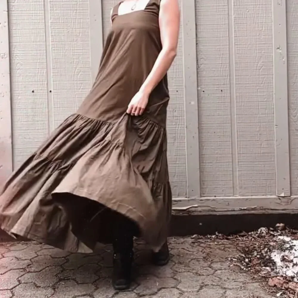 Chocolate Brown Laura Ashley Dress - Picture 9 of 10